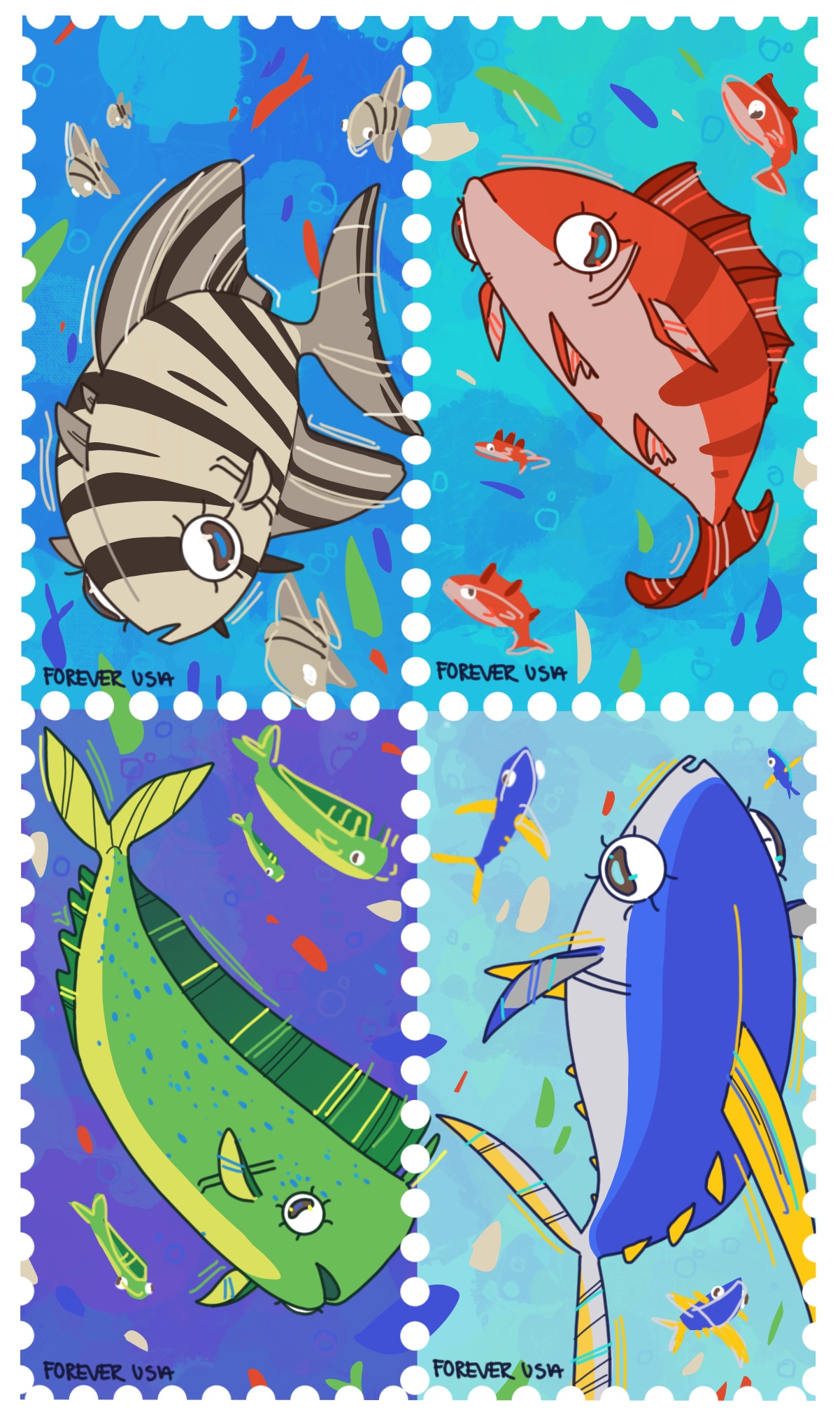 Fish Stamps