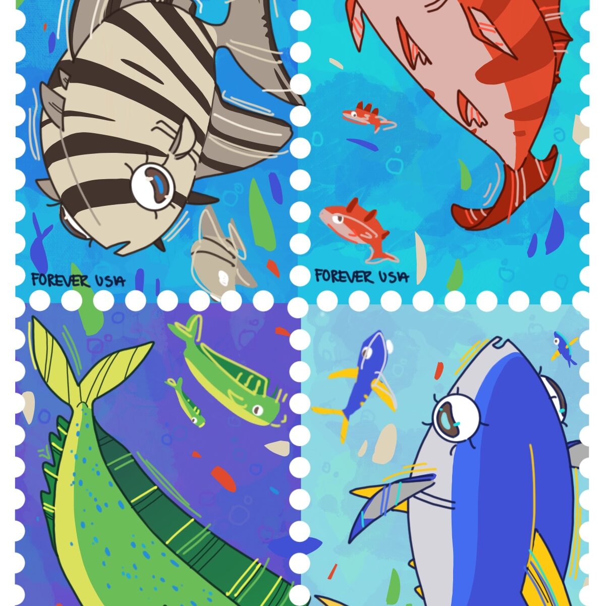 Fish Stamps
